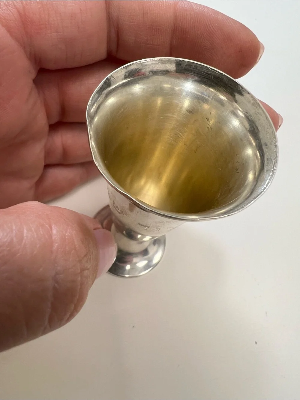 Tiffany & Co sterling silver cordial cup or small Kiddush cup